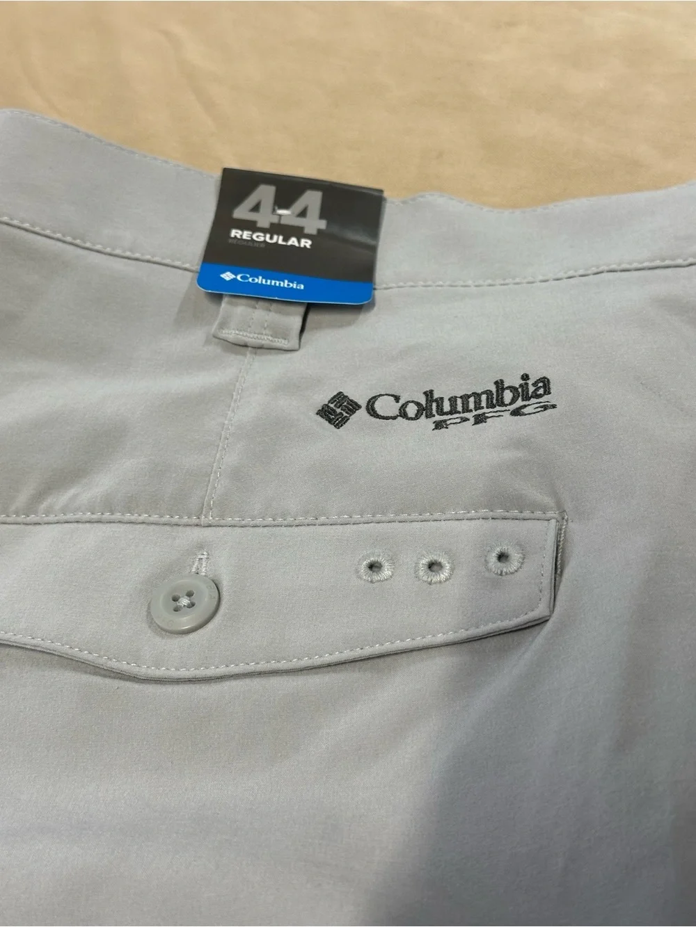 Columbia Men’s Flat Front Shorts - Light Gray